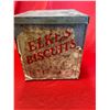 Image 2 : Vintage Elks biscuits Large Tin paper label