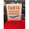 Image 1 : 1964 Drink Fanta Golden Orange it freshivates Mde in Canada 27.5 x 31.5
