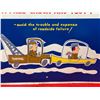 Image 2 : Vintage 1960's Let us Save Your Battery With a free check and test Double sided 25"x18" Jetsosns coo