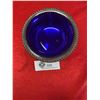 Image 2 : Vintage Birks Silver Plated Bowl with Blue Glass dish