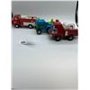 Image 2 : Lot of 3 Vintage Toys. Tonka Fire Truck Buddy L Fire Truck and a Tractor.
