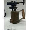 Image 2 : Very Nice Antique Blow Torch and an Antique Level.