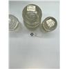 Image 2 : Lot of 3 Vintage Clear Insulators As Found