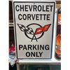 Image 2 : Lot of 2 Newer Racing Car Signs. Nascar is Plastic and the Chevrolet is Metal.