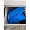 Image 2 : 2 Door Filing Cabinet. With files inside. Drawers Work Well.