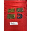 Image 2 : Lot of 4 Vintage Trucking Belt Buckles