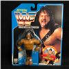 Image 1 : OFFICIAL WWF SAMU SHOCKER WRESTLING FIGURE Blue Card MOC (HASBRO)