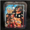 Image 1 : OFFICIAL WWF THE WARLORD WRESTLING FIGURE Blue Card MOC (HASBRO)