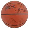 Image 1 : NBA HOF Legends (3) Jordan, Bird & Johnson Signed NBA Basketball (Beckett LOA)