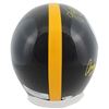 Image 2 : Steelers LB's (3) Lambert, Ham & Russell Signed Full Size Rep Helmet (Beckett Witnessed)