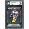 Image 1 : 2016 PANINI PRIZM #89 AARON RODGERS AUTHENTIC AUTOGRAPH (BECKETT WITNESSED)