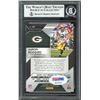 Image 2 : 2016 PANINI PRIZM #89 AARON RODGERS AUTHENTIC AUTOGRAPH (BECKETT WITNESSED)