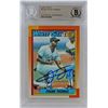 Image 1 : 1990 TOPPS #414B FRANK THOMAS AUTHENTIC AUTOGRAPH (BECKETT WITNESSED)