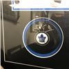 Image 2 : Tavares,J / Marner,M Dual-Signed Puck Frame Maple Leafs (Frameworth COA)