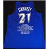 Image 1 : KEVIN GARNETT SIGNED TIMBERWOLVES STATS JERSEY (PSA/DNA COA)
