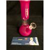Image 1 : TOMMY CHONG SIGNED 8" GLASS BONG w/ BOWL (PINK)