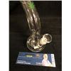 Image 1 : TOMMY CHONG SIGNED 8" GLASS BONG w/ BOWL (CLEAR)