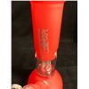 Image 2 : TOMMY CHONG SIGNED 8" GLASS BONG w/ BOWL (RED)