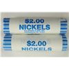 Image 1 : 2-$2 ROLLS OF 2011-P JEFFERSON NICKELS