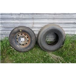 2 - 65.70R17 tires (new).  900.00.16 tire implement