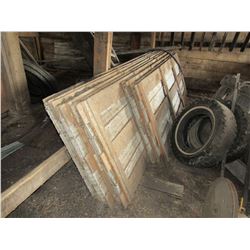 Aluminum roofing tin (3 crates 10' long, approx. 30 sheets per crate) (2 crates 8' long, approx. 15