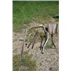 Image 1 : 2 scythes, shovels, postmall, axe & old hoof trimmers