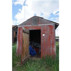 Small building (has tarps & weed chemicals inside)