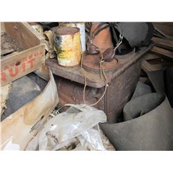 Old stove in building