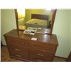 Image 1 : Dresser, mirror, Sealy mattress, dresser & side table