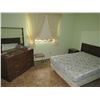 Image 1 : Dresser & miror, box spring & mattress, 2 side tables