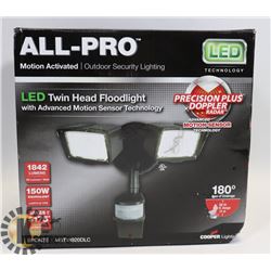 NEW HEAD FLOODLIGHT TWIN LED MOTION ACTIVATED