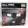 Image 1 : NEW HEAD FLOODLIGHT TWIN LED MOTION ACTIVATED