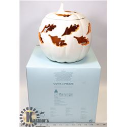PARTYLITE AUTUMN PUMPKIN LARGE CANDLE HOLDER