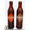 Image 1 : VINTAGE 2 ORIGINAL ORANGE CRUSH SODA POP