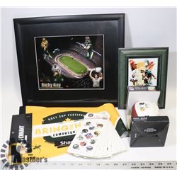 FOOTBALL ITEMS EDMONTON EST RICKY RAY