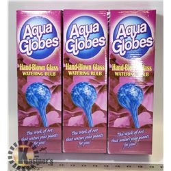 BUNDLE OF 3 AQUA GLOBES