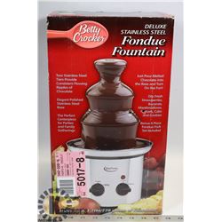 BETTY CROCKER  DELUXE STAINLESS STEEL FONDUE
