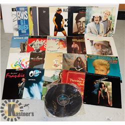 BOX OF LP RECORDS INCLUDING: WINGS,LEONARD COHEN,
