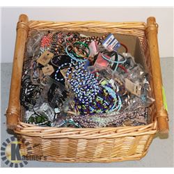 HUGE BASKET FULL OF JEWELRY