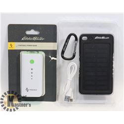 LOT OF 2 EDDIE BAUER  TRAVEL POWER BANKS