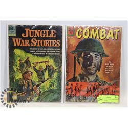 PAIR OF 15 CENT WAR COMICS FROM ESTATE (1950'S)