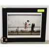Image 1 : FRAMED BANKSY PRINT - GIRL AND THE POLICE