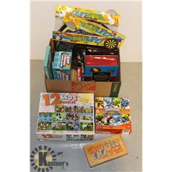 HUGE BOX OF GAMES AND PUZZLES