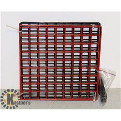 9 BLACK & RED GRID SHELF SYSTEM AND CONNECTORS