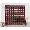 Image 1 : 9 BLACK & RED GRID SHELF SYSTEM AND CONNECTORS