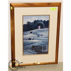 "DAIRY GATE" BY CURTIS WILSON COST SIGNED IN INK