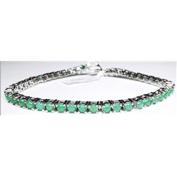 SILVER NATURAL EMERALDS(4.1CT)