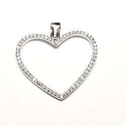 SILVER CUBIC ZIRCONIA  PENDANT