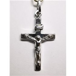 SILVER "JESUS ON THE CROSS"  PENDANT