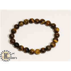 #151- TIGER EYE BEAD BRACELET/ 8mm/ 7.5"